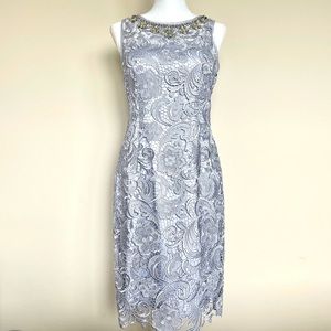 EUC lace dress with beautiful neckline detail